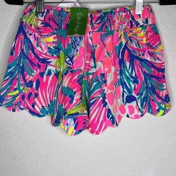 Lilly Pulitzer NEW colorful shorts size XS in pink and blue New - Picture 4 of 7